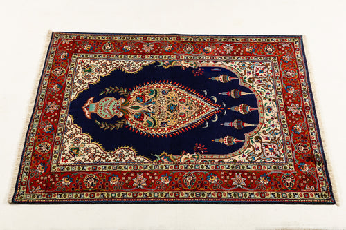 Authentic original hand knotted carpet 190x145 CM