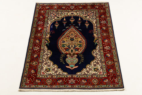 Authentic original hand knotted carpet 190x145 CM