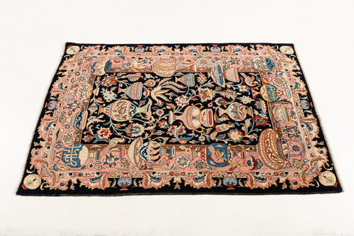 Authentic original hand knotted carpet 155x100 CM