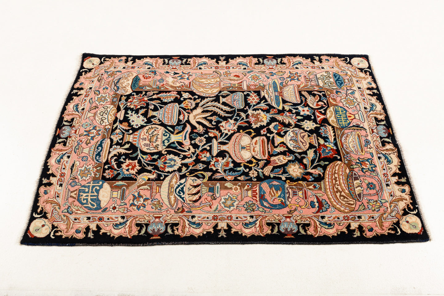 Authentic original hand knotted carpet 155x100 CM