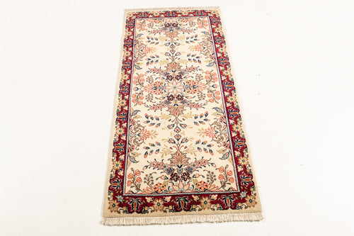 Authentic original hand knotted carpet 148x70 CM