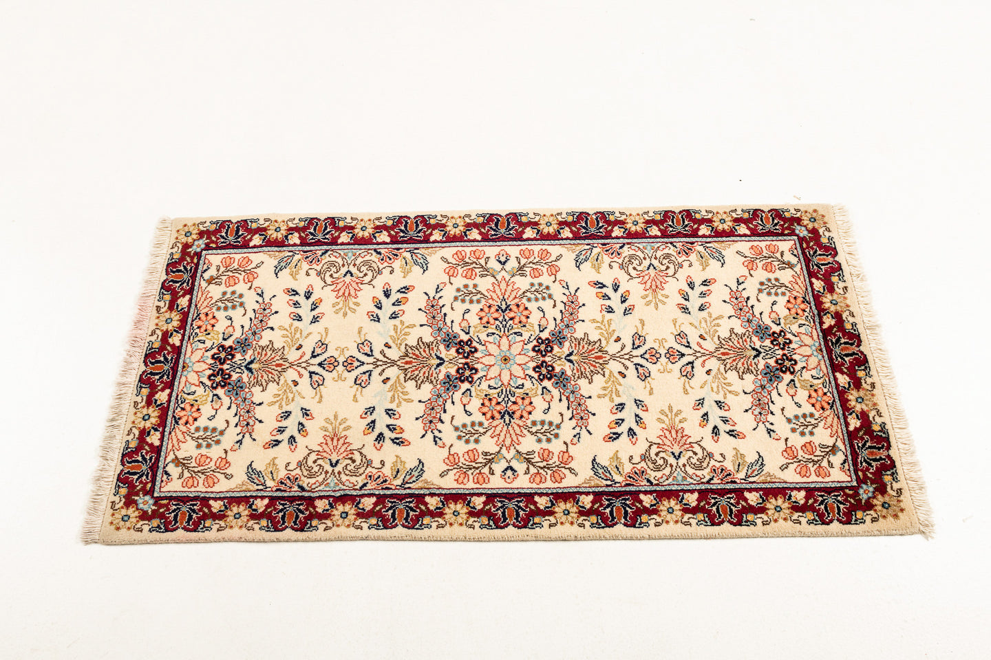 Authentic original hand knotted carpet 148x70 CM