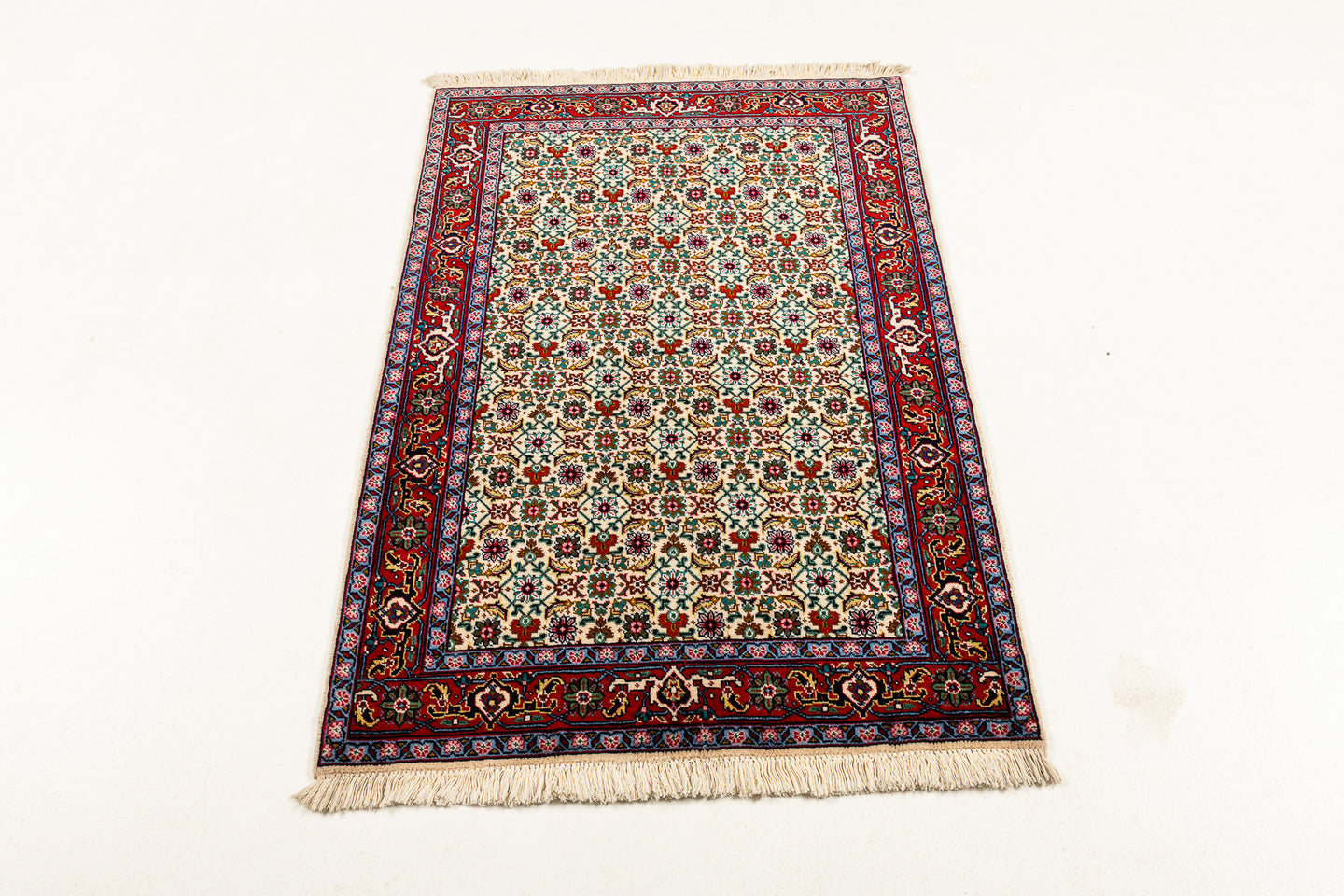 Authentic original hand knotted carpet 140x100 CM