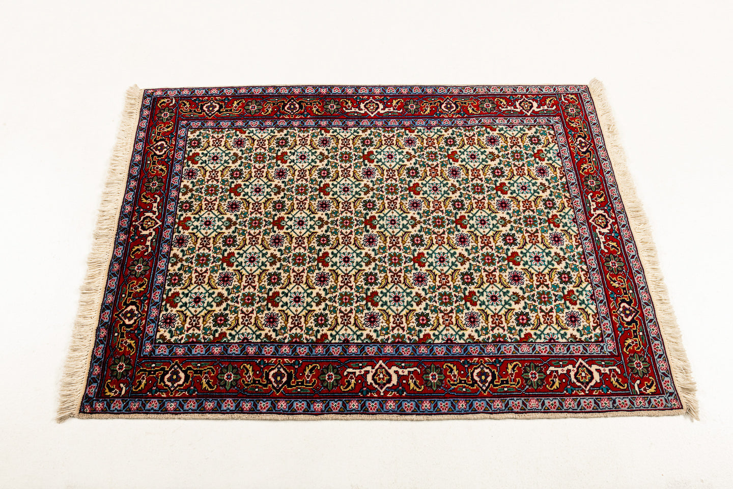 Authentic original hand knotted carpet 140x100 CM