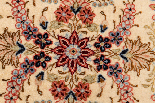 Authentic original hand knotted carpet 129x71 CM