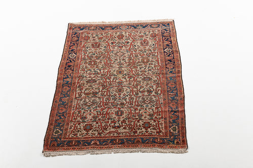 194x130 CM Vintage Authentic original hand knotted carpet 