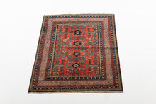 Load image into Gallery viewer, Authentic original hand knotted carpet 195x132 CM

