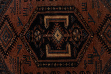 Lade das Bild in den Galerie-Viewer, Authentic original hand knotted carpet 216x103 CM
