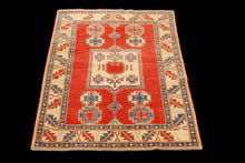 Carica l'immagine nel visualizzatore di Gallery, Rectangular Hand knotted carpet Ghazni / Chubi Green Colors 182x133 CM

