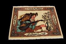 Load image into Gallery viewer, Authentic original hand knotted carpet 95x75 CM
