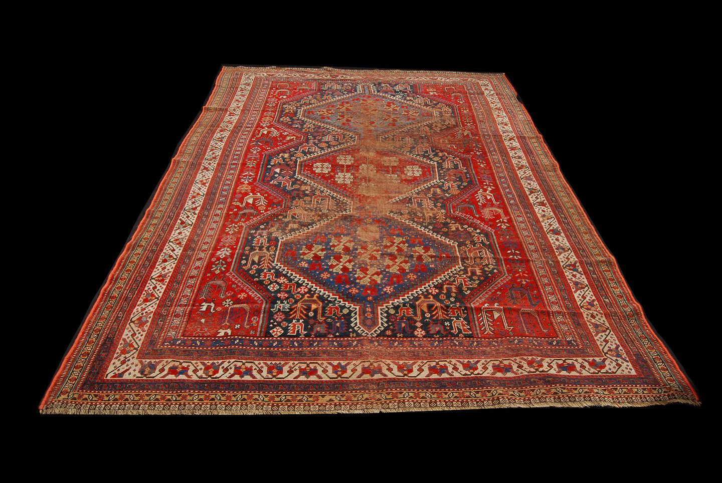 Authentic original hand knotted carpet 295x190 CM NO PERFECT / Vintage