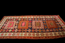 Lade das Bild in den Galerie-Viewer, Hand made Antique Kazak Caucasic Carpets CM 270X130
