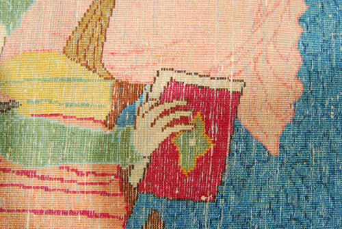 211x132 CM Authentic original hand knotted carpet 