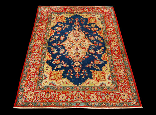 Authentic original hand knotted carpet 145x102 CM