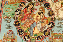 Load image into Gallery viewer, 180x120 CM Tappeto Tabriz figurativo

