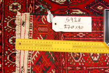 Carica l'immagine nel visualizzatore di Gallery, Hand made Antique Kazak / Shirvan Caucasic Carpets CM 270x90

