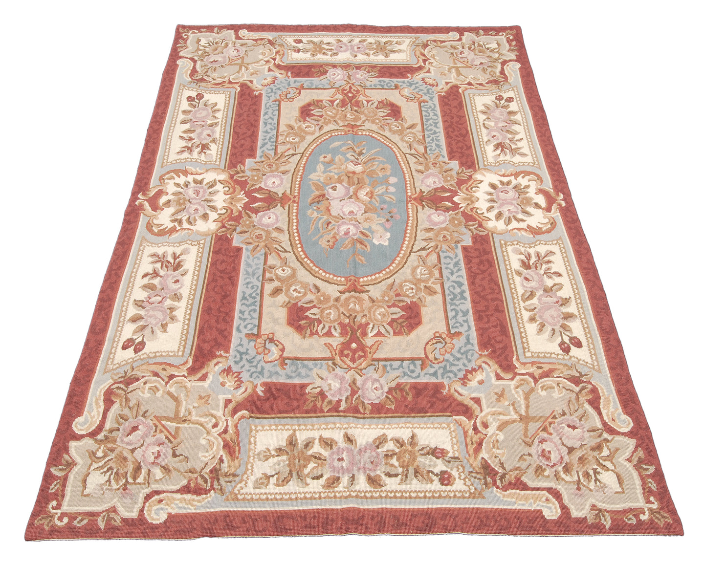 Needle point Classic Floral French Style Drawing Aubusson 181x122 CM 