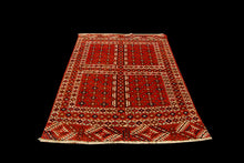 Carica l'immagine nel visualizzatore di Gallery, Hand made Antique Tekke / tomut / Bukara / Bukhara Carpets CM 193x135
