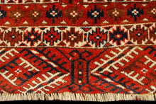 Carica l'immagine nel visualizzatore di Gallery, Hand made Antique Tekke / tomut / Bukara / Bukhara Carpets CM 193x135
