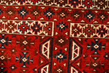 Carica l'immagine nel visualizzatore di Gallery, Hand made Antique Tekke / tomut / Bukara / Bukhara Carpets CM 193x135
