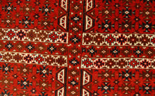 Load image into Gallery viewer, Hand made Antique Tekke / tomut / Bukara / Bukhara Carpets CM 193x135

