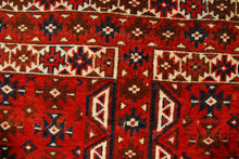 Carica l&#39;immagine nel visualizzatore di Gallery, Hand made Antique Tekke / tomut / Bukara / Bukhara Carpets CM 193x135
