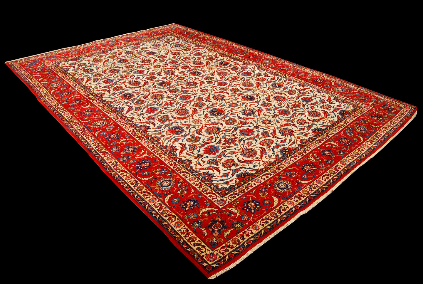 Authentic original hand knotted carpet 357x247 CM