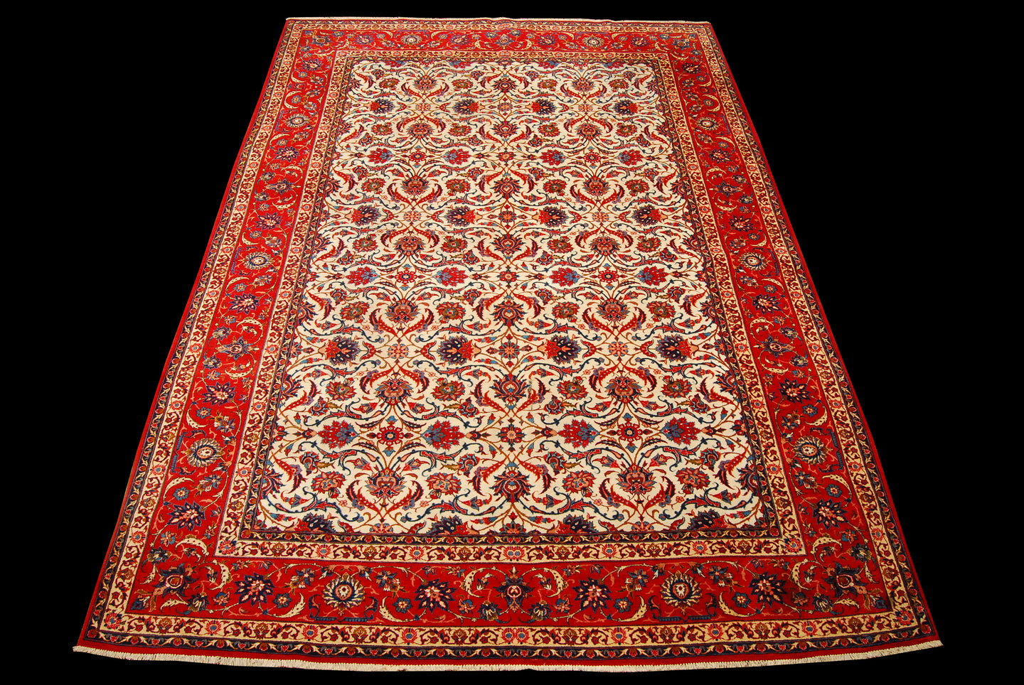 Authentic original hand knotted carpet 357x247 CM
