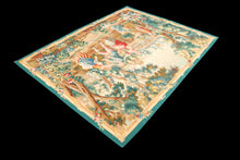 Lade das Bild in den Galerie-Viewer, 205x162 cm Aubusson Arazzo classic figurativ francia design
