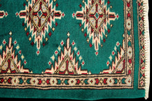 Lade das Bild in den Galerie-Viewer, Kashmir Wool Carpet CM 60x45 Pakistan Rugs
