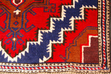 Carica l'immagine nel visualizzatore di Gallery, Genuine, Original Pure Wool Rug Rustic Handmad Carpet CM  140x93
