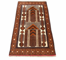 Carica l'immagine nel visualizzatore di Gallery, Genuine, Original Pure Wool Rug Rustic Handmad Carpet CM 150x82
