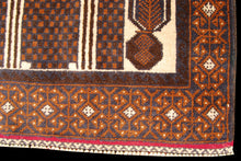 Carica l'immagine nel visualizzatore di Gallery, Genuine, Original Pure Wool Rug Rustic Handmad Carpet CM 150x82
