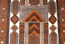 Lade das Bild in den Galerie-Viewer, Genuine, Original Pure Wool Rug Rustic Handmad Carpet CM 150x82
