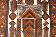 Carica l'immagine nel visualizzatore di Gallery, Genuine, Original Pure Wool Rug Rustic Handmad Carpet CM 150x82
