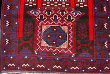 Carica l'immagine nel visualizzatore di Gallery, Genuine, Original Pure Wool Rug Rustic Handmad Carpet CM 145x95

