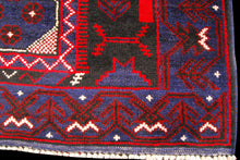 Lade das Bild in den Galerie-Viewer, Genuine, Original Pure Wool Rug Rustic Handmad Carpet CM 145x95

