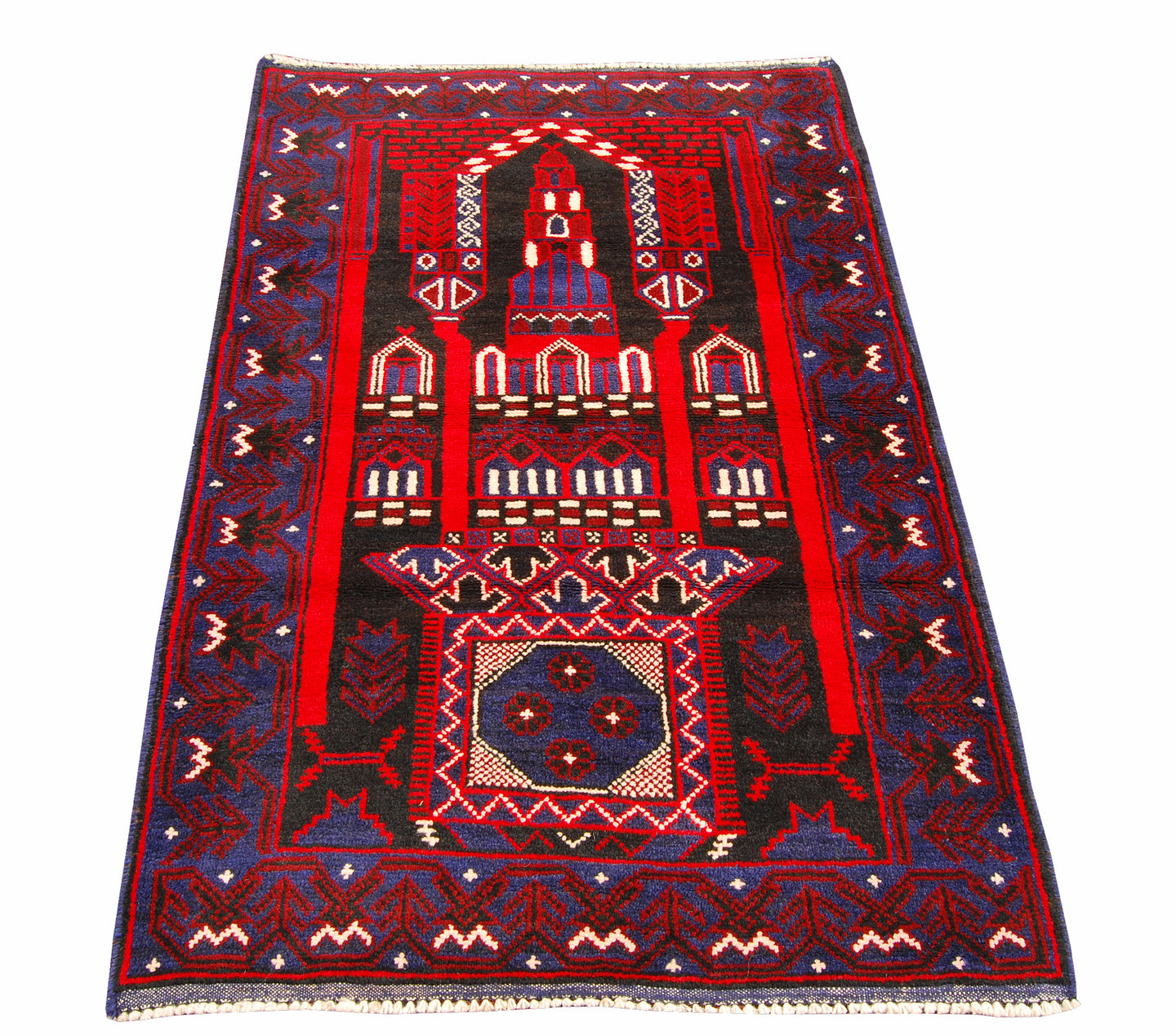 Genuine, Original Pure Wool Rug Rustic Handmad Carpet CM 145x95