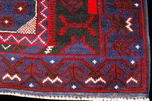Carica l&#39;immagine nel visualizzatore di Gallery, Genuine, Original Pure Wool Rug Rustic Handmad Carpet CM 145x95
