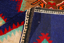 Carica l'immagine nel visualizzatore di Gallery, Genuine, Original Pure Wool Rug Rustic Handmad Carpet CM 140x85
