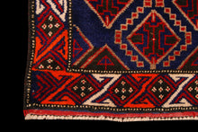 Lade das Bild in den Galerie-Viewer, Genuine, Original Pure Wool Rug Rustic Handmad Carpet CM 153x90
