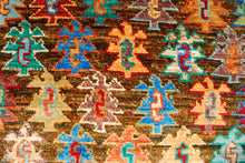 Carica l&#39;immagine nel visualizzatore di Gallery, Genuine, Original Pure Wool Rug Rustic Handmad Carpet 145x90 CM
