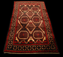Lade das Bild in den Galerie-Viewer, Genuine, Original Pure Wool Rug Rustic Handmad Carpet CM 188x110
