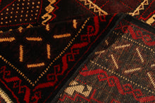 Carica l'immagine nel visualizzatore di Gallery, Genuine, Original Pure Wool Rug Rustic Handmad Carpet CM 188x110
