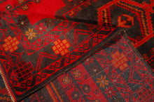 Carica l&#39;immagine nel visualizzatore di Gallery, Genuine, Original Pure Wool Rug Rustic Handmad Carpet CM 192x111
