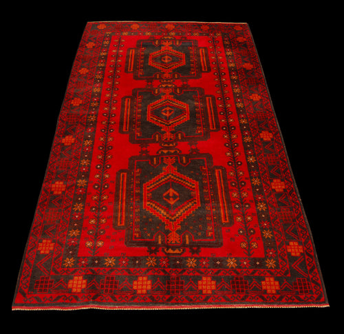 Genuine, Original Pure Wool Rug Rustic Handmad Carpet CM 192x111