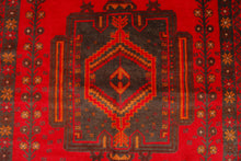 Carica l'immagine nel visualizzatore di Gallery, Genuine, Original Pure Wool Rug Rustic Handmad Carpet CM 192x111
