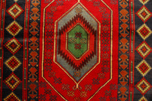 Carica l'immagine nel visualizzatore di Gallery, Genuine, Original Pure Wool Rug Rustic Handmad Carpet CM 203x106
