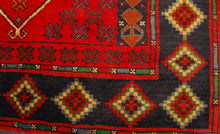 Load image into Gallery viewer, Genuine, Original Pure Wool Rug Rustic Handmad Carpet CM 203x106
