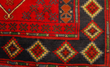 Carica l'immagine nel visualizzatore di Gallery, Genuine, Original Pure Wool Rug Rustic Handmad Carpet CM 203x106

